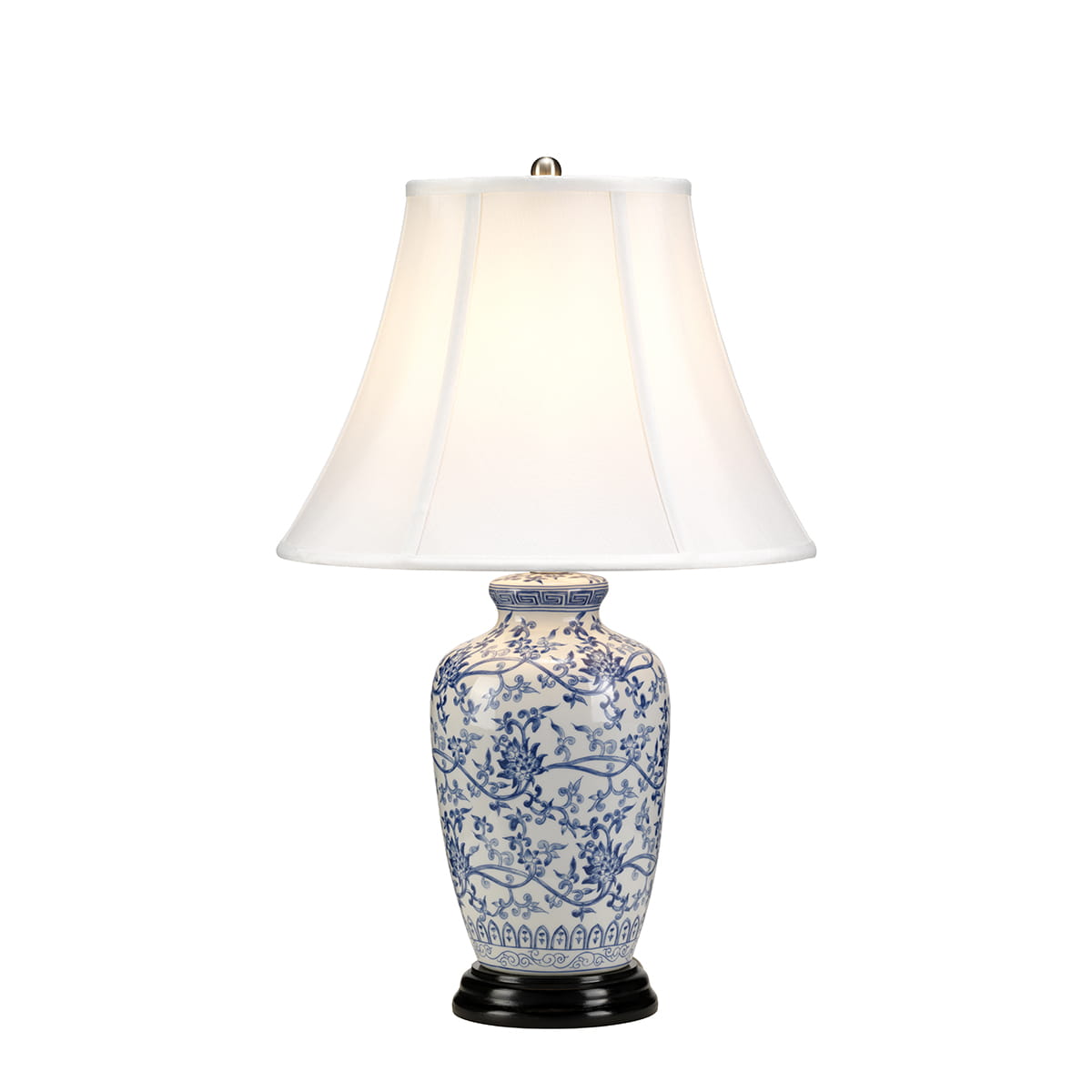 Lampa stojąca Blue Ginger Jar Elstead Lighting porcelana wielokolorowa.