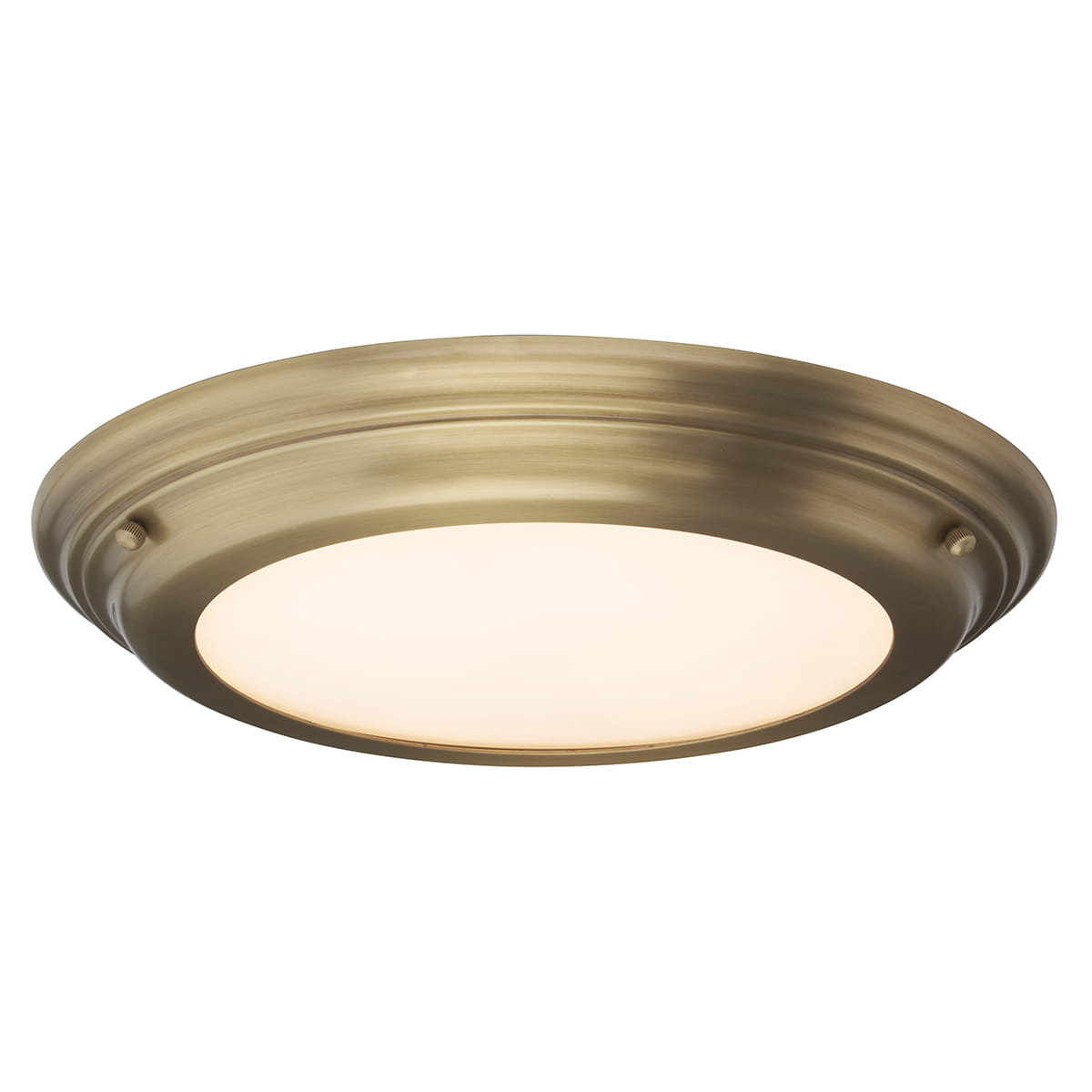 Lampa sufitowa plafon okrągły Welland Elstead Lighting złoty stal.