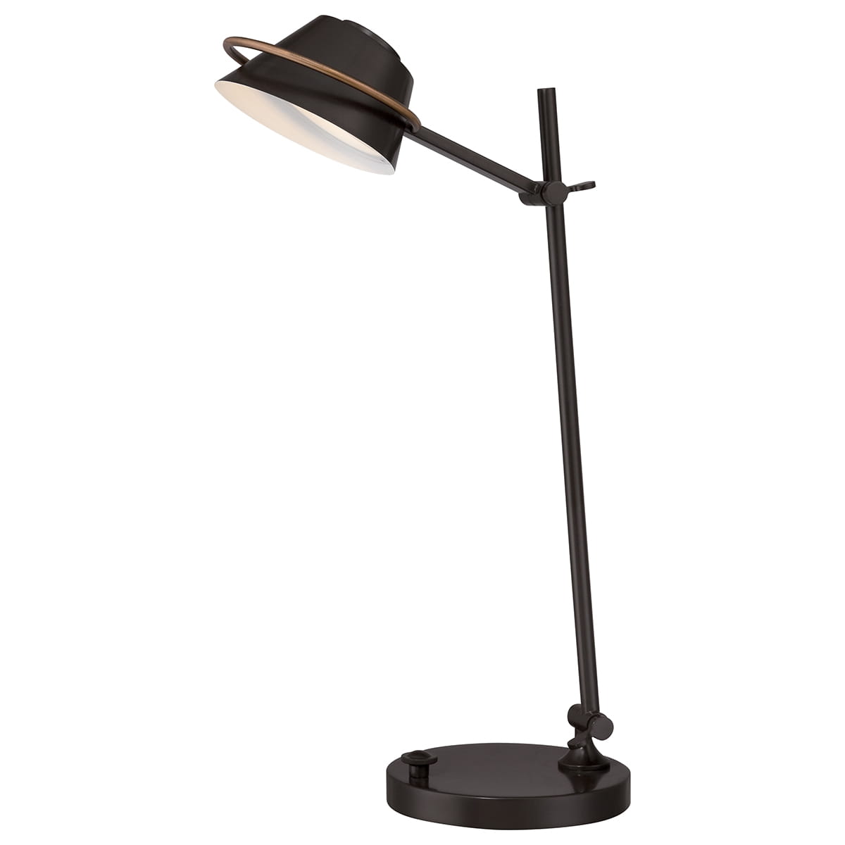 Lampa stojąca Spencer Elstead Lighting brązowa LED 7W.