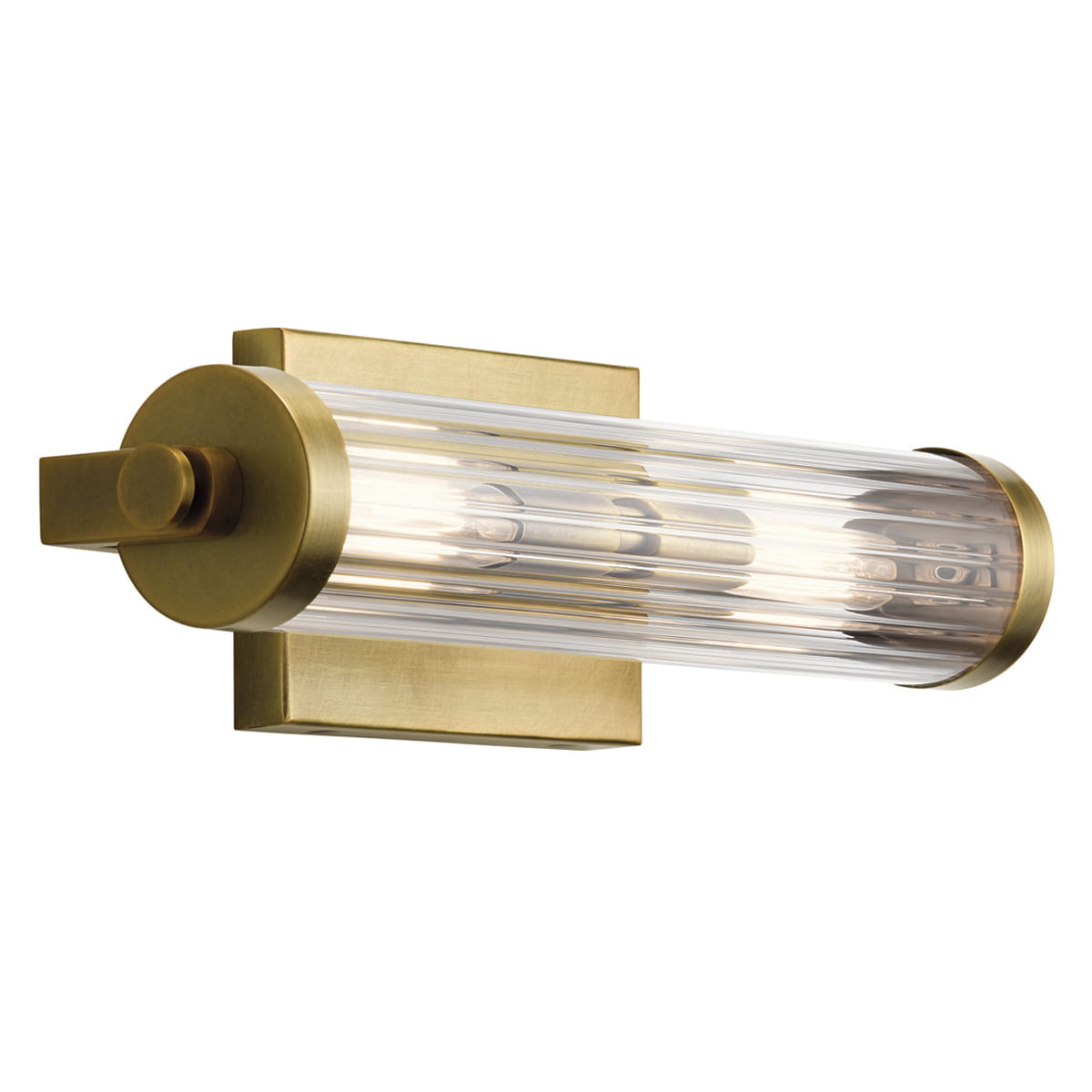 Lampa ścienna kinkiet Azores Elstead Lighting 2xE14 40W Naturalny mosiądz
