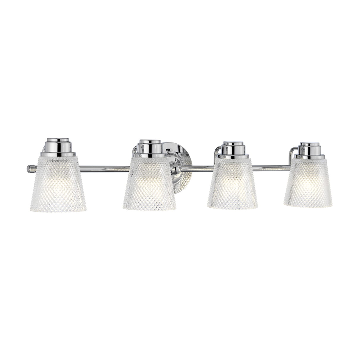Lampa ścienna kinkiet Hudson Elstead Lighting 4xG9 3W LED Stal Szkło cięte Polerowany chrom