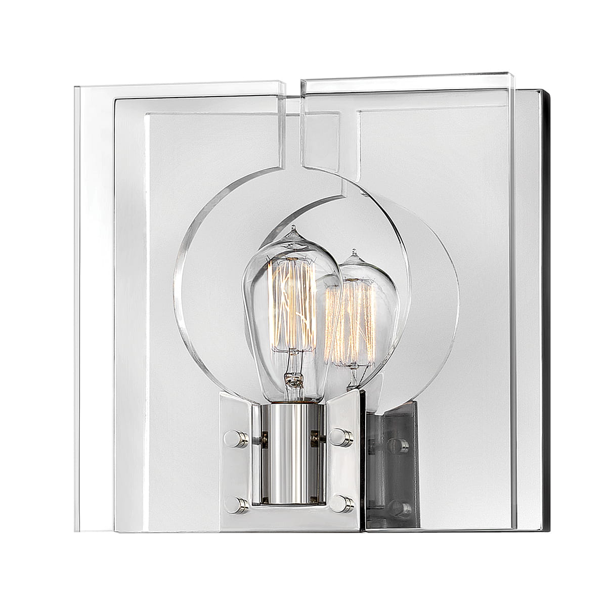 Lampa ścienna kinkiet Ludlow Elstead Lighting 1xE27 60W Stal, Akryl Polerowany nikiel