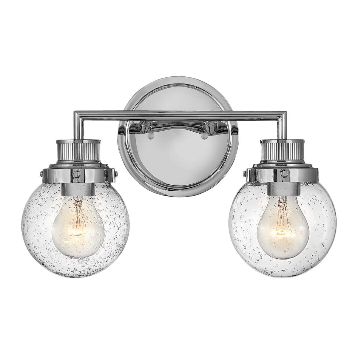 Lampa ścienna kinkiet Poppy Elstead Lighting 2xE27 60W Polerowany chrom.