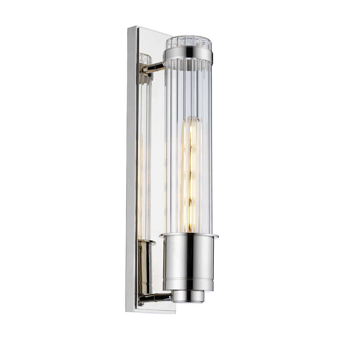Lampa ścienna kinkiet Wellington Elstead Lighting 1xE27 60W Polerowany chrom