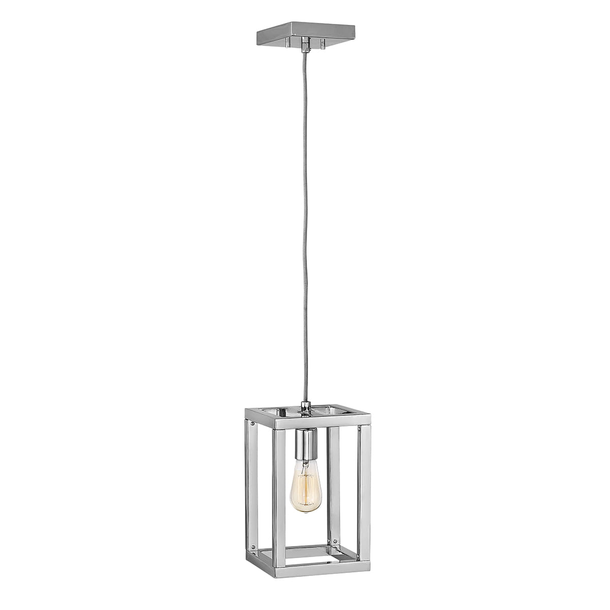 Lampa wisząca Ensemble Elstead Lighting 1xE27 60W stal polerowany nikiel.