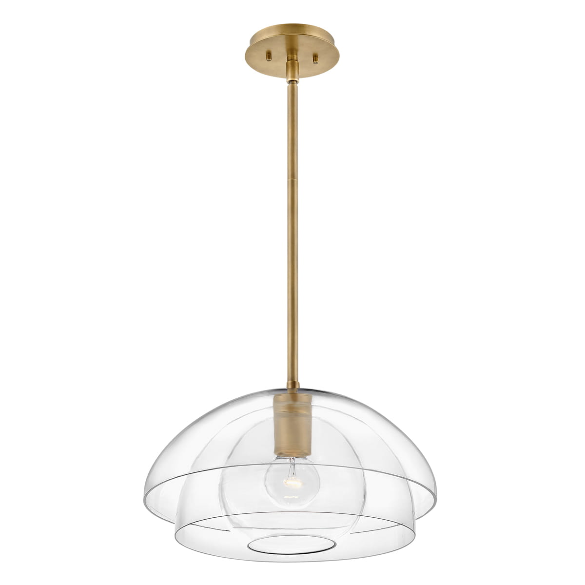 Lampa wisząca Lotus Elstead Lighting 1xE27 60W Stary mosiądz.