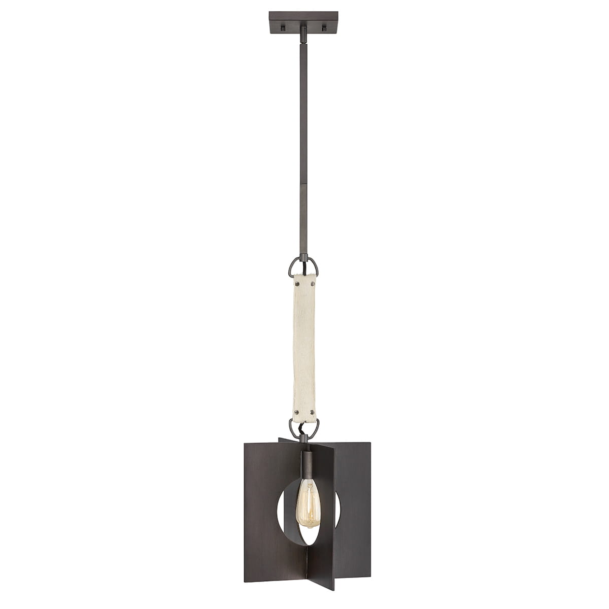 Lampa wisząca Ludlow Elstead Lighting 1xE27 60W Stal Grafit.