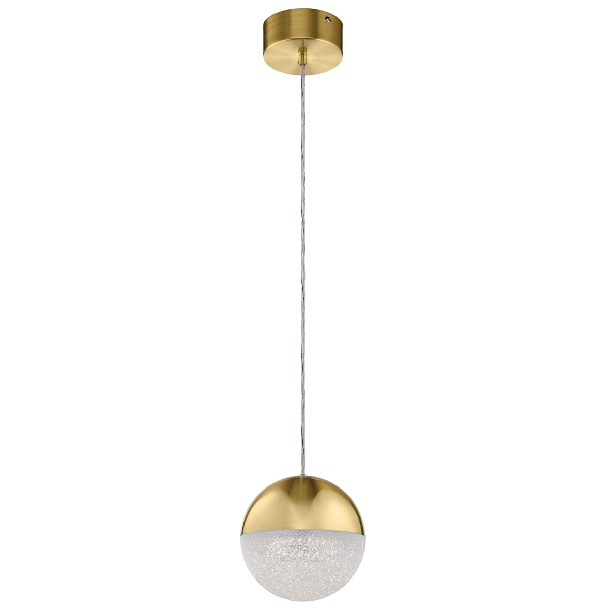 Lampa wisząca Moonlit Elstead Lighting LED szampańskie złoto.