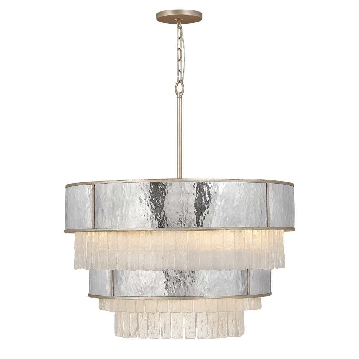 Lampa wisząca Reverie Elstead Lighting 12xE14 40W Stal nierdzewna Kryształ Szampańskie złoto