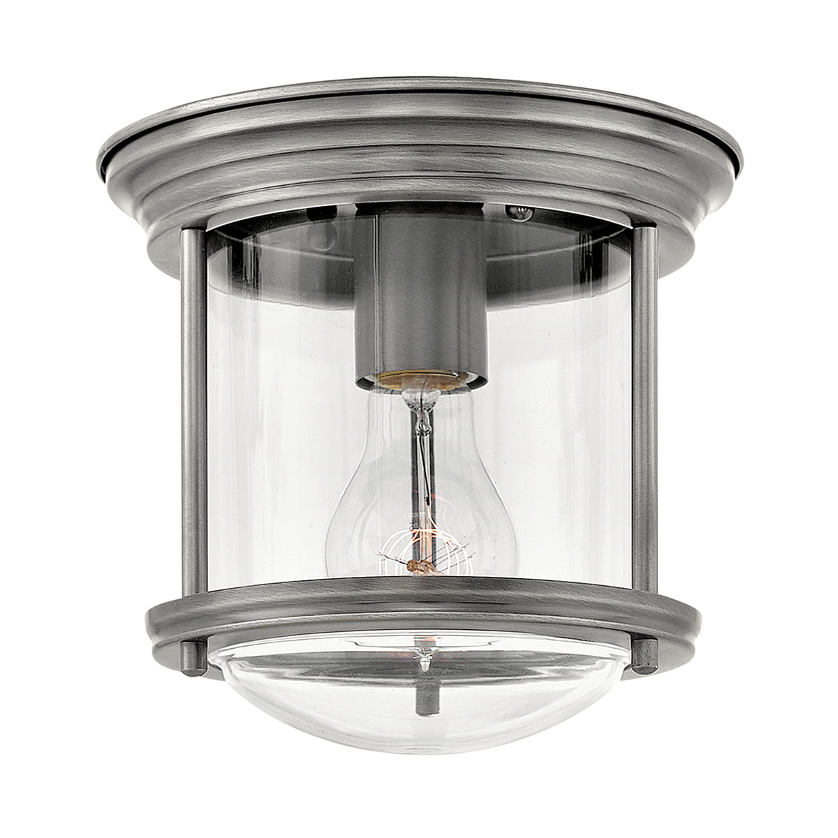 Lampa sufitowa plafon Hadrian Elstead Lighting antyczny nikiel.