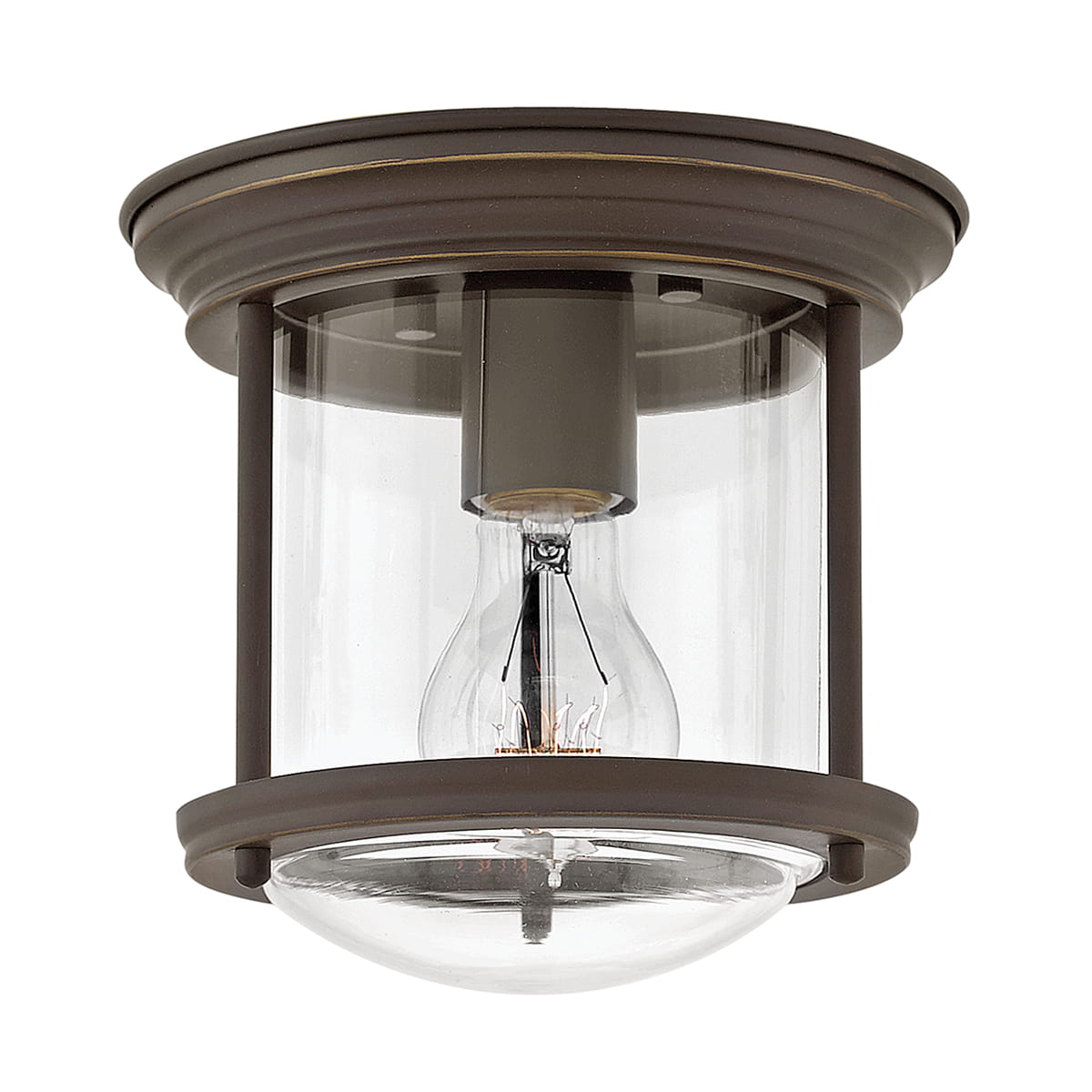 Lampa sufitowa plafon Hadrian Elstead Lighting olejowany brąz.