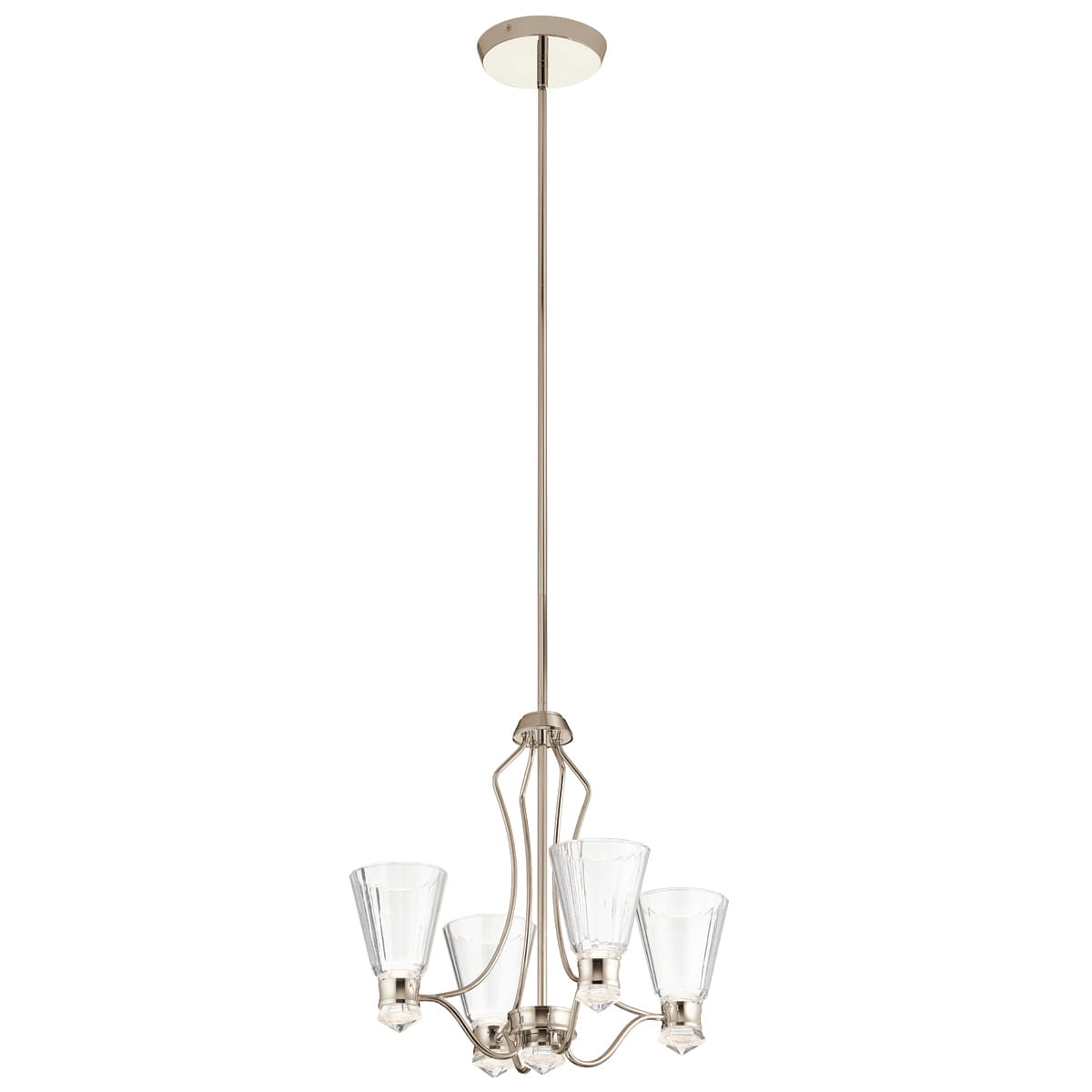 Lampa wisząca/żyrandol Kayva Elstead Lighting LED 24W nikiel.