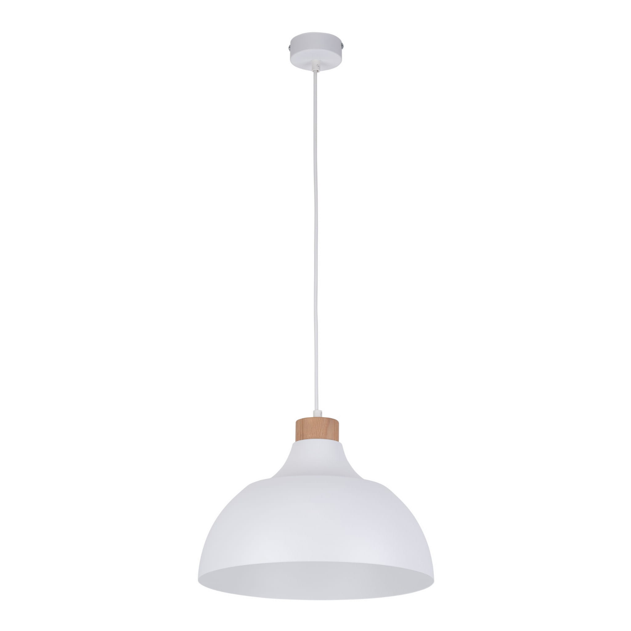 Lampa wisząca CAP TK Lighting 1xE27 Metal Biały.