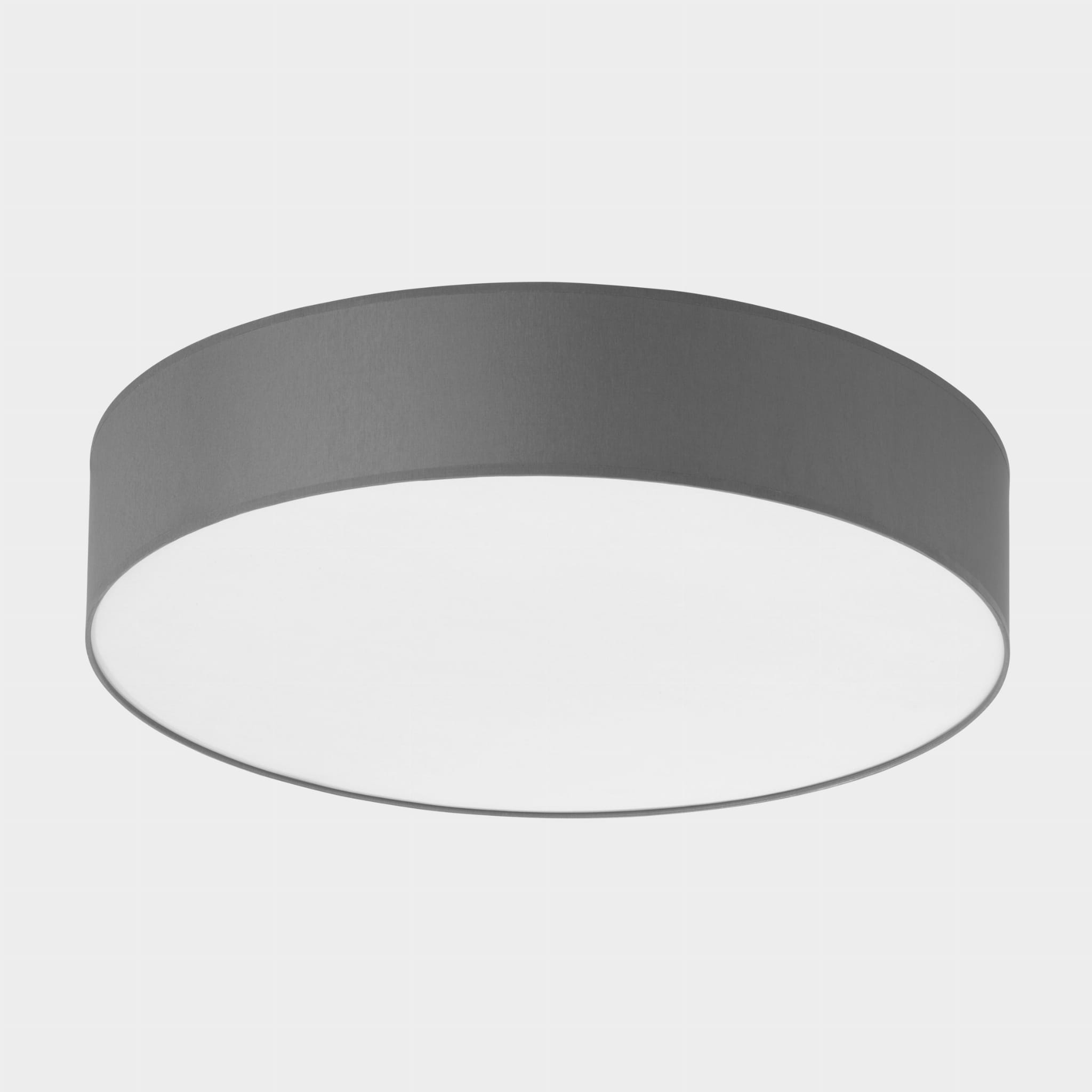 Lampa sufitowa Plafon RONDO TK Lighting 4x15W E27 Szary Metal na białym tle.