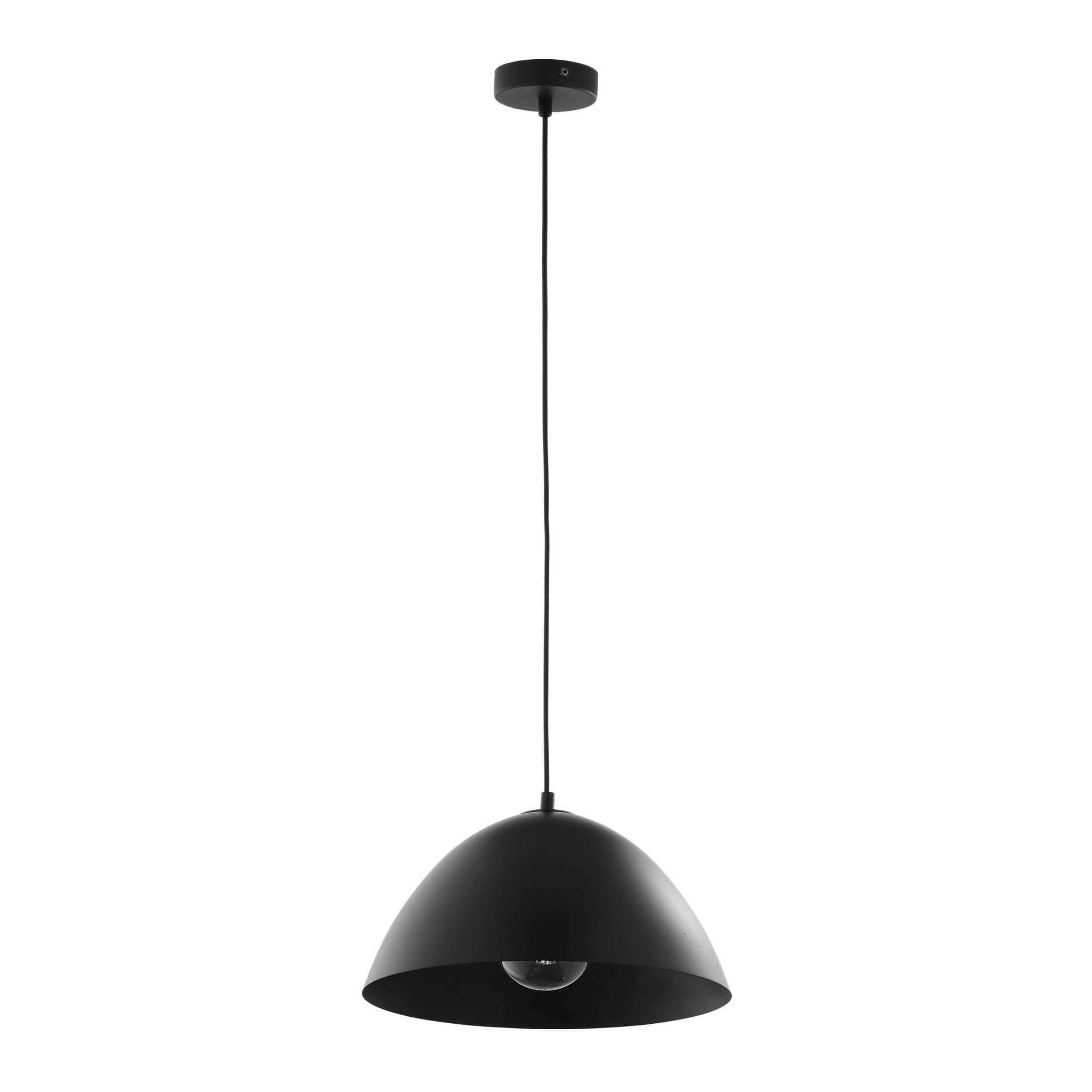 Lampa wisząca FARO TK Lighting czarna metalowa.