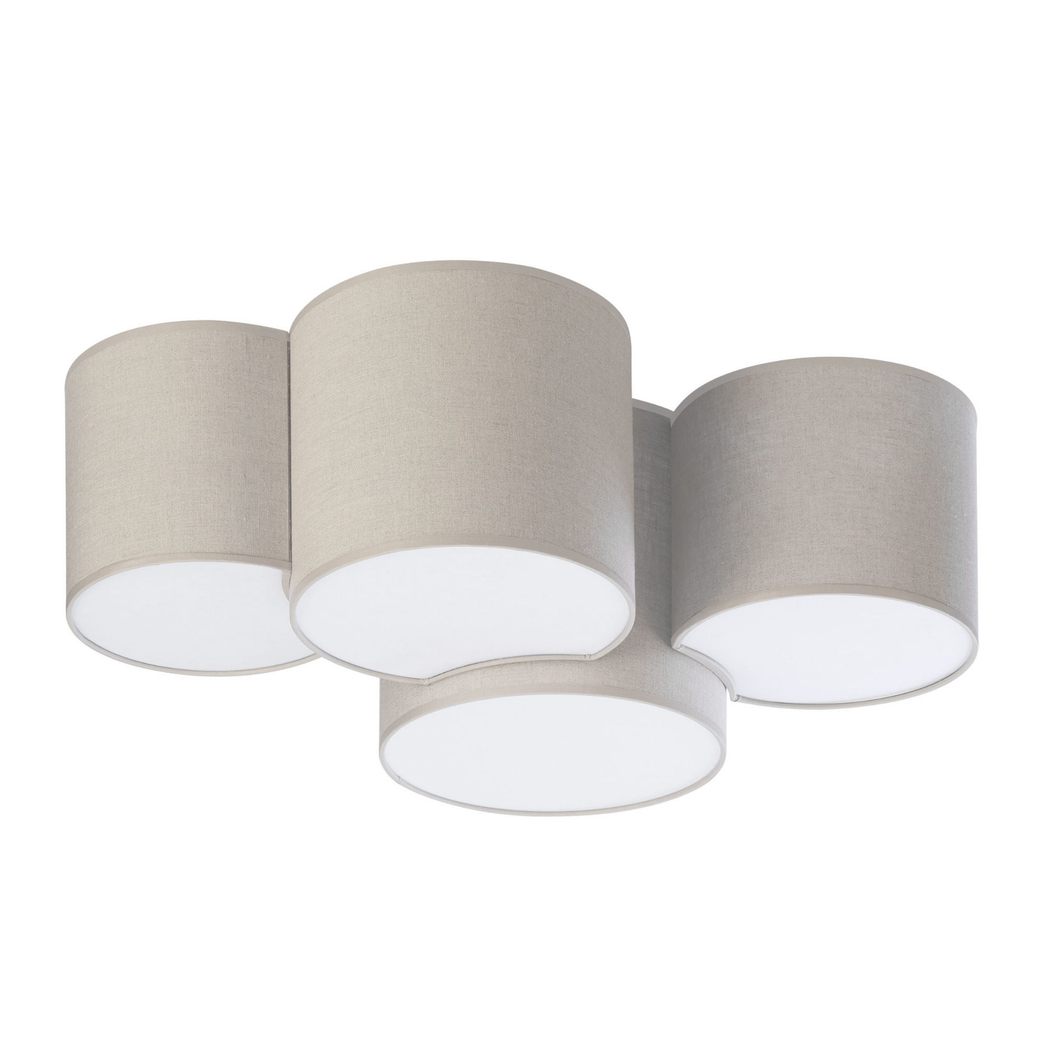 Lampa sufitowa Plafon MONA TK Lighting 4x15W E27 Szary Metal